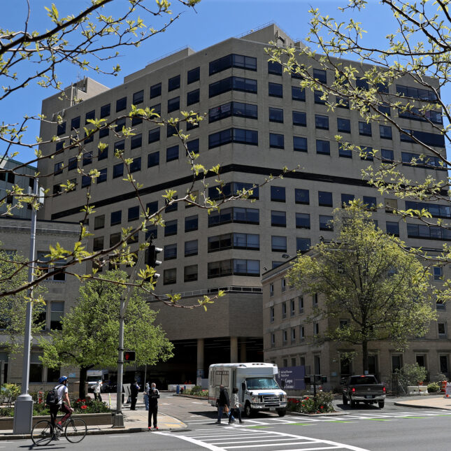 A file new photo of the exterior of the Beth Israel Deaconess Medical Center in Boston Mass